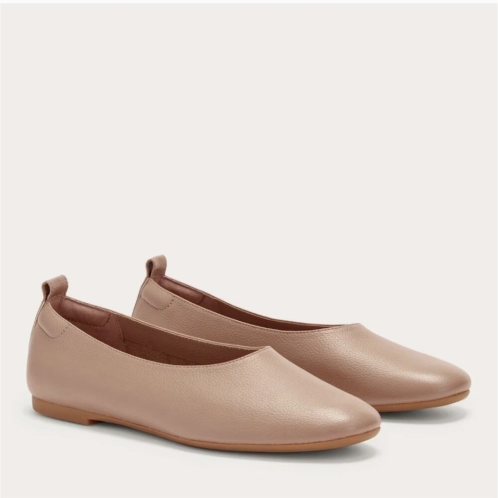 Everlane The Day Glove Leather Ballet Flats Elegant Tan, size 8.5
